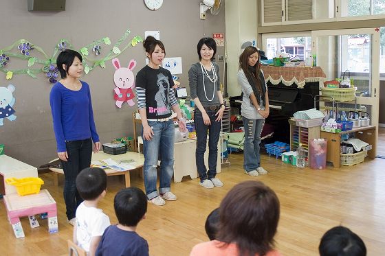 児童英日東幼稚園での実習ボランティア