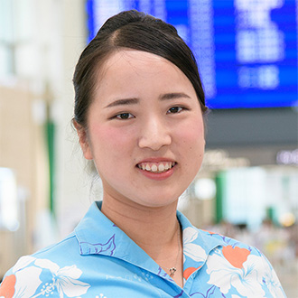 就職先 那覇空港 グランドスタッフ ANA沖縄空港 大阪外語専門学校、グランドスタッフ専攻